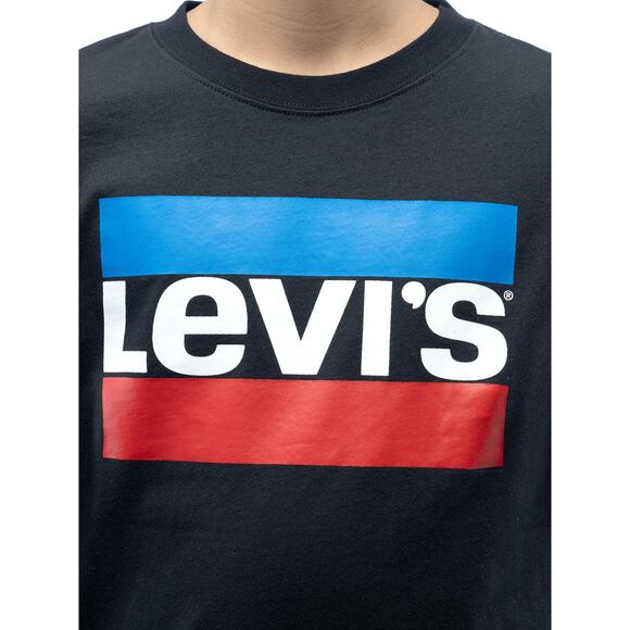 Levi’s Boys’ 2-pack Long Sleeve Tees Black & Gray Size: 5/6 T-shirt - Picture 2 of 3